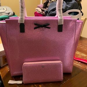 Kate Spade Taden Mavis tote and matching wallet